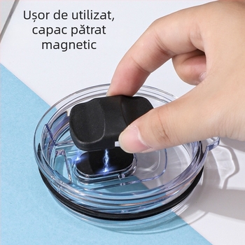Capac magnetic pentru pahare 20oz/30oz, cu sigilare din silicon îngroșat
