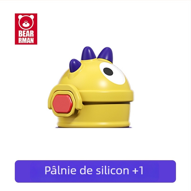 Capac Tyrannosaurus Rex pentru termos pentru copii – capac universal pentru sticlă de apă cu pai