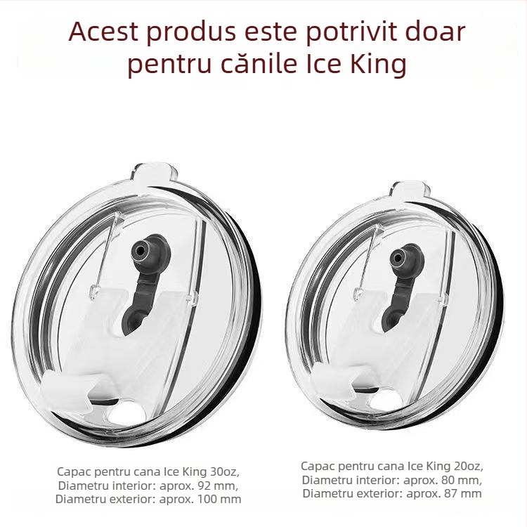 Capac universal pentru pahar cu pai introdus, etanș anti scurgeri, pentru pahare izolate, din sticlă, ceai cu lapte și pahare pentru copii