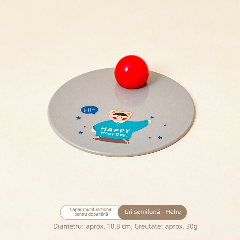 Cap universal pentru cești, 10 cm, din plastic, anti-praf, pentru cănile și paharele din sticlă