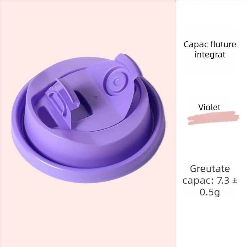Capac cu formă de fluture de 90 mm pentru pahar - de unică folosință, etanș, pentru ceai cu lapte și cafea, capac universal din hârtie-plastic, multifuncțional