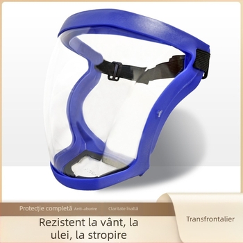 Mască facială din silicon cu ochelari anti-fog, protecție împotriva picăturilor, prafului, stropirilor și a vântului cu nisip în timpul ciclismului