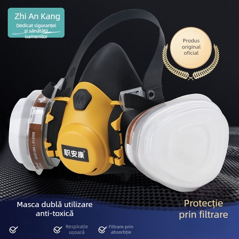 6200 mască respiratorie pentru vopsire cu pulverizare, finisare și protecție împotriva prafului și substanțelor chimice
