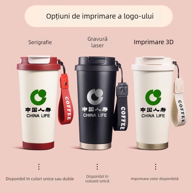 Cana termică cu pai Lily of the Valley – design elegant, calitate superioară