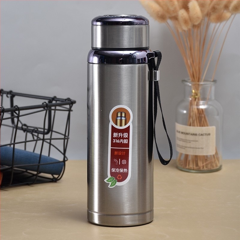 Termos din oțel inoxidabil 304, capacitate mare – portabil pentru mașină și exterior, recipient de apă pentru bărbați, design cu stea, logo personalizabil