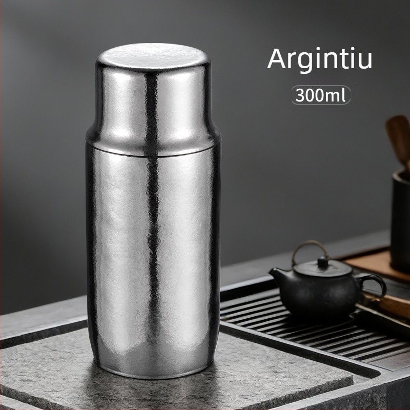 Cană magnet din titan pur, cu interior fără sudură, bază din titan în trei straturi, cană izolată, 300 ml