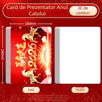 Carduri premium pentru prezentatori, goale și scrise, pentru întâlniri anuale ale companiei, carduri roșii rigide, carduri groase de îndrumare