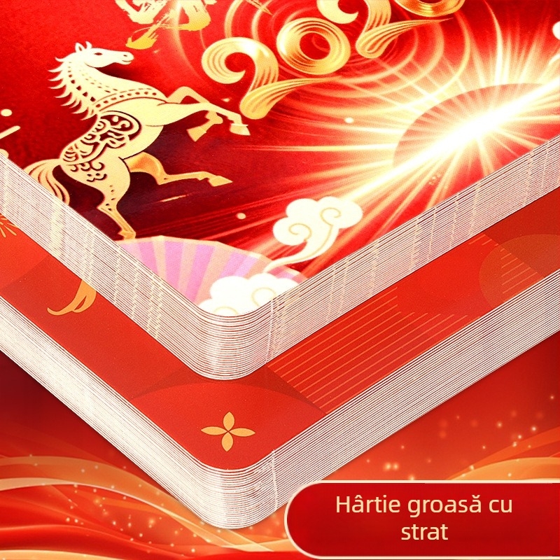 Carduri premium pentru prezentatori, goale și scrise, pentru întâlniri anuale ale companiei, carduri roșii rigide, carduri groase de îndrumare