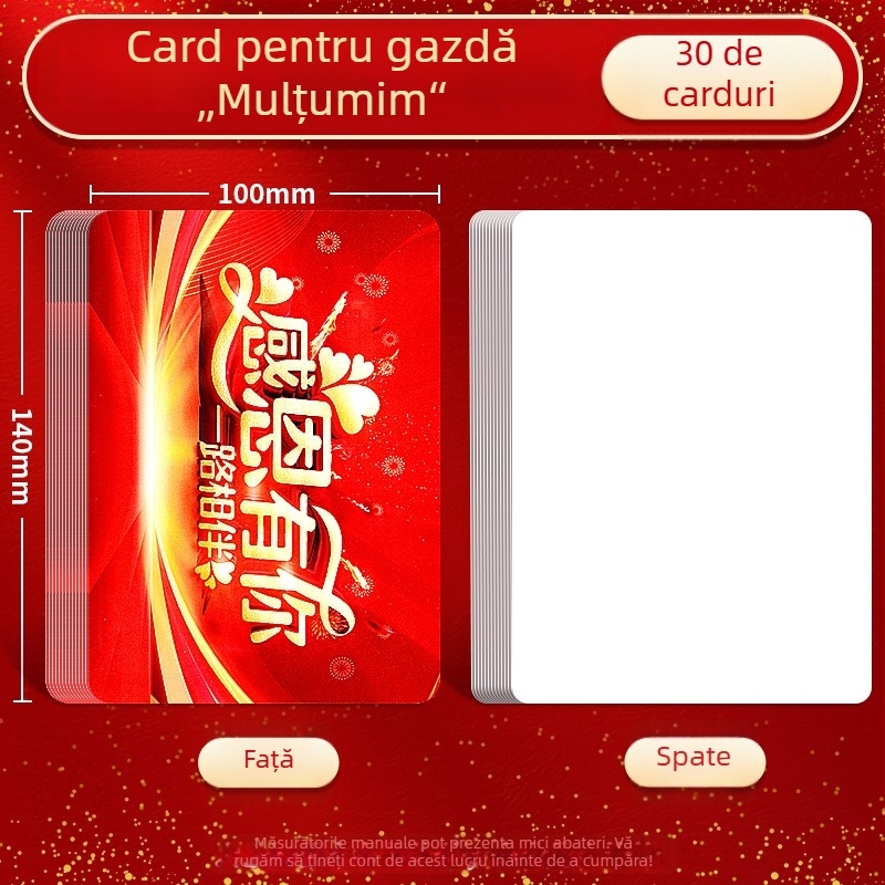 Carduri premium pentru prezentatori, goale și scrise, pentru întâlniri anuale ale companiei, carduri roșii rigide, carduri groase de îndrumare