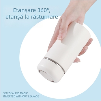 Cană portabilă mini din oțel inoxidabil 316, cu compartiment pentru ceai, izolat, cadou elegant.