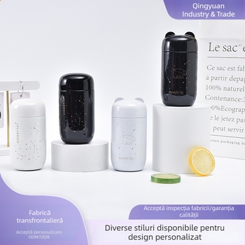 Termos din oțel inoxidabil 304, mini, cu design cer înstelat, portabil, pentru eleve