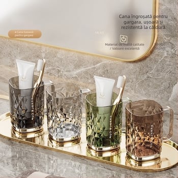 Cupe pentru apă de gură și periuță cu cutie de depozitare — uz casnic, design modern minimalist, pentru copii