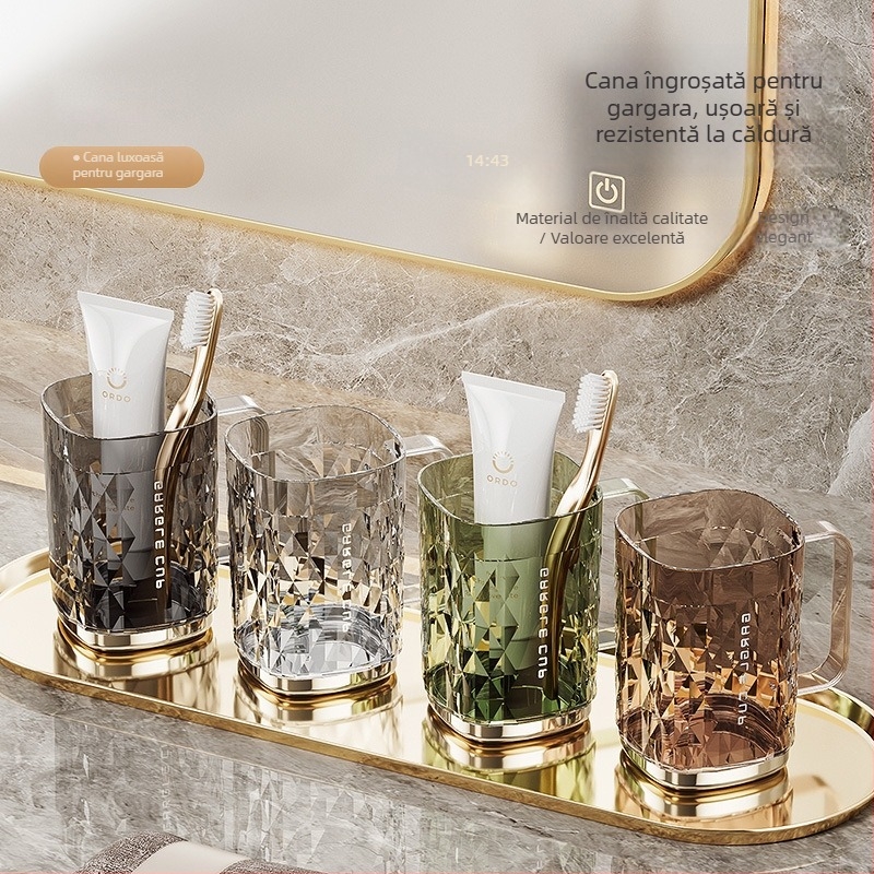 Cupe pentru apă de gură și periuță cu cutie de depozitare — uz casnic, design modern minimalist, pentru copii