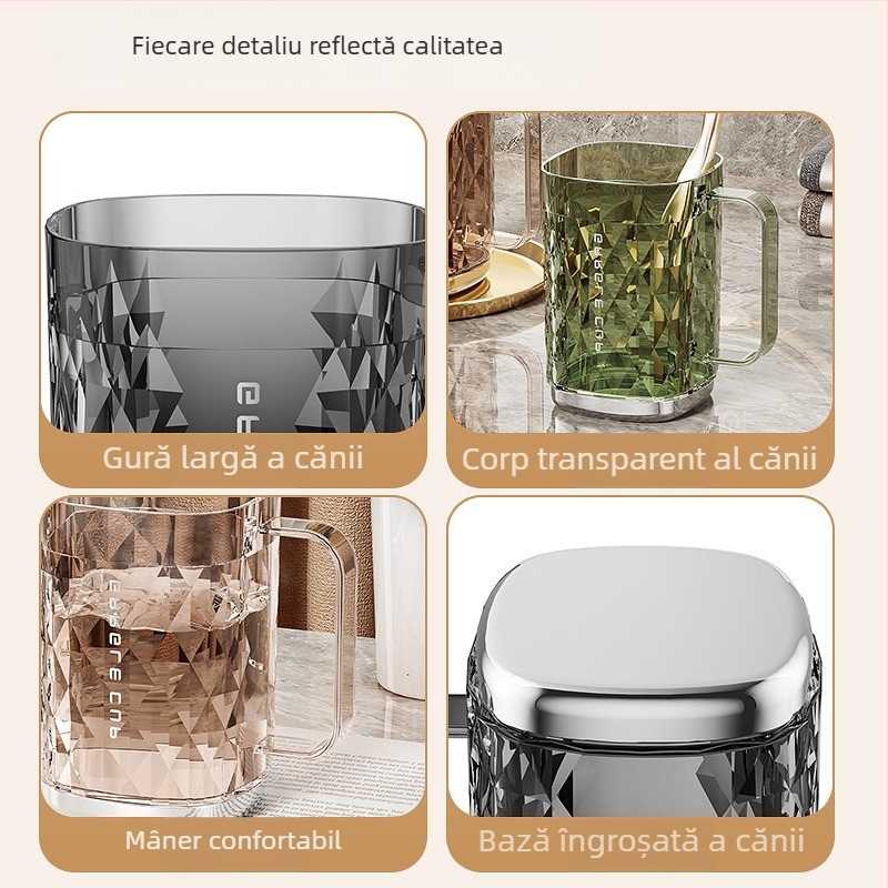 Cupe pentru apă de gură și periuță cu cutie de depozitare — uz casnic, design modern minimalist, pentru copii