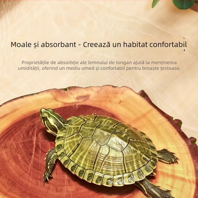 Lemn natural Longan pentru țestoasă — platformă de bășinat la soare și decor din lemn plutitor pentru acvariu