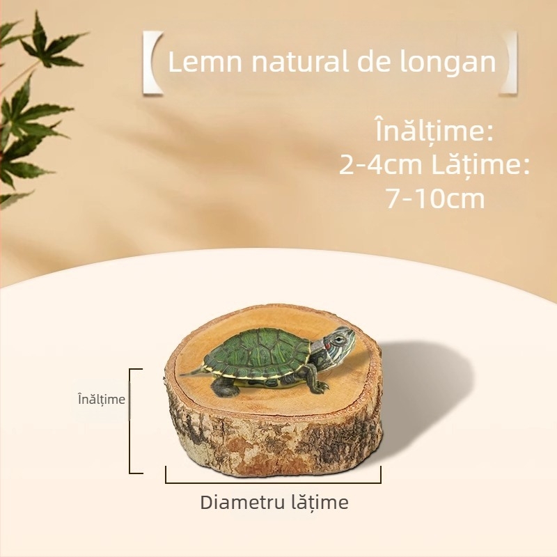 Lemn natural Longan pentru țestoasă — platformă de bășinat la soare și decor din lemn plutitor pentru acvariu