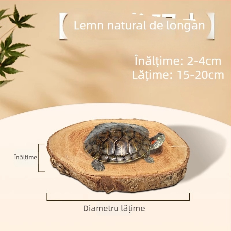 Lemn natural Longan pentru țestoasă — platformă de bășinat la soare și decor din lemn plutitor pentru acvariu
