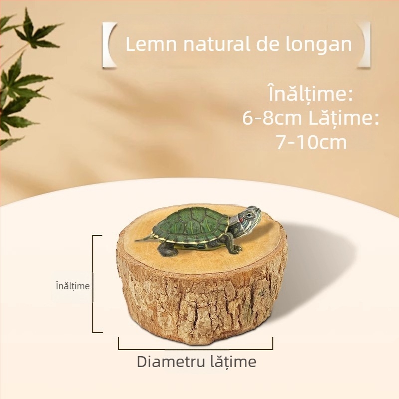 Lemn natural Longan pentru țestoasă — platformă de bășinat la soare și decor din lemn plutitor pentru acvariu
