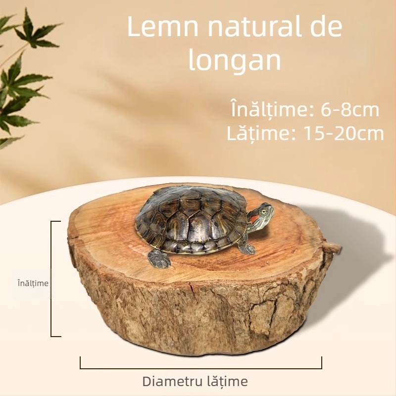 Lemn natural Longan pentru țestoasă — platformă de bășinat la soare și decor din lemn plutitor pentru acvariu