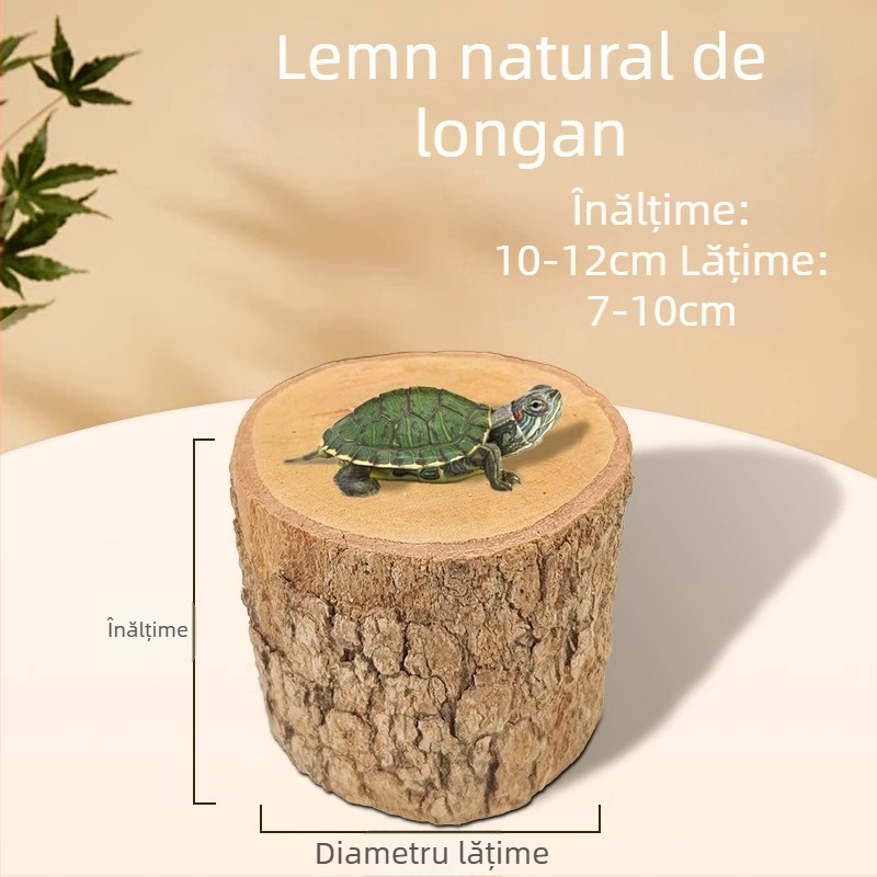 Lemn natural Longan pentru țestoasă — platformă de bășinat la soare și decor din lemn plutitor pentru acvariu