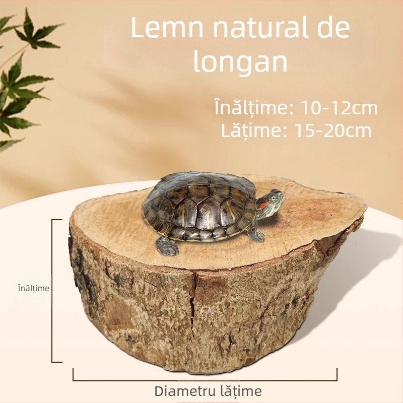 Lemn natural Longan pentru țestoasă — platformă de bășinat la soare și decor din lemn plutitor pentru acvariu