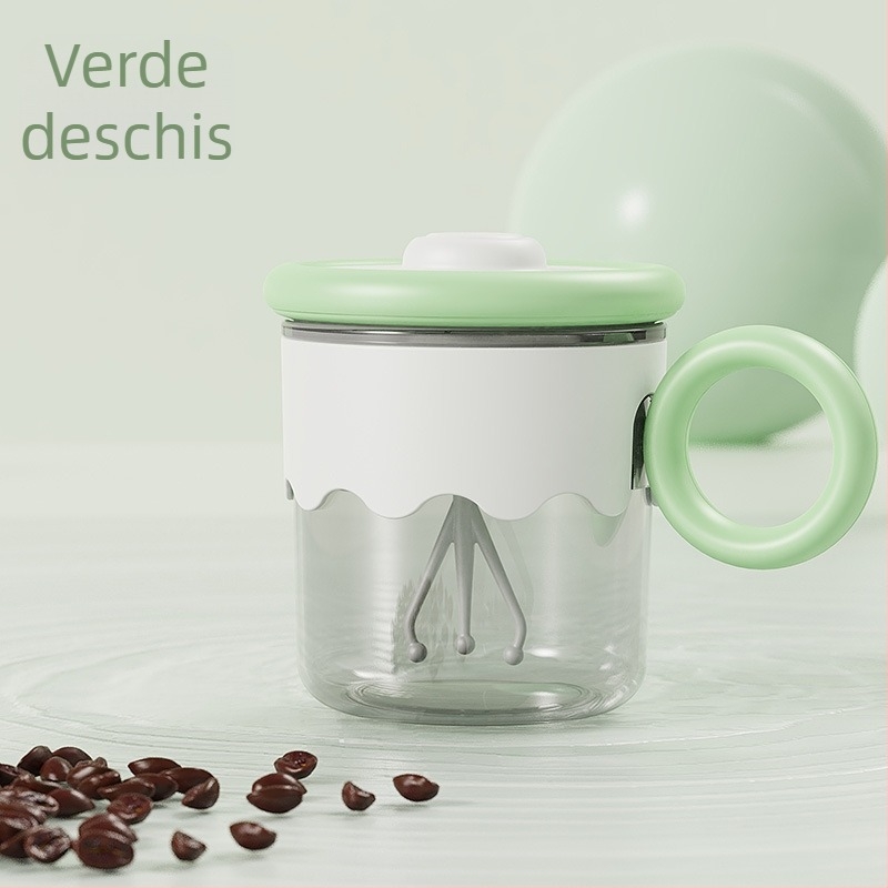 Cana automată de amestec cu capac, shaker portabil din oțel inox pentru pudră de lapte și cafea, reîncărcabilă, izolație termică peste 24 de ore