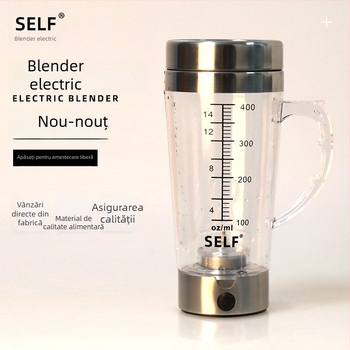 Pahar de proteine cu încărcare USB, blender electric automat cu cântar încorporat