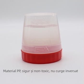 Pahar simplu, rezistent la cădere, cu capac, din plastic, mică capacitate, portabil, cu funcție de amestecare