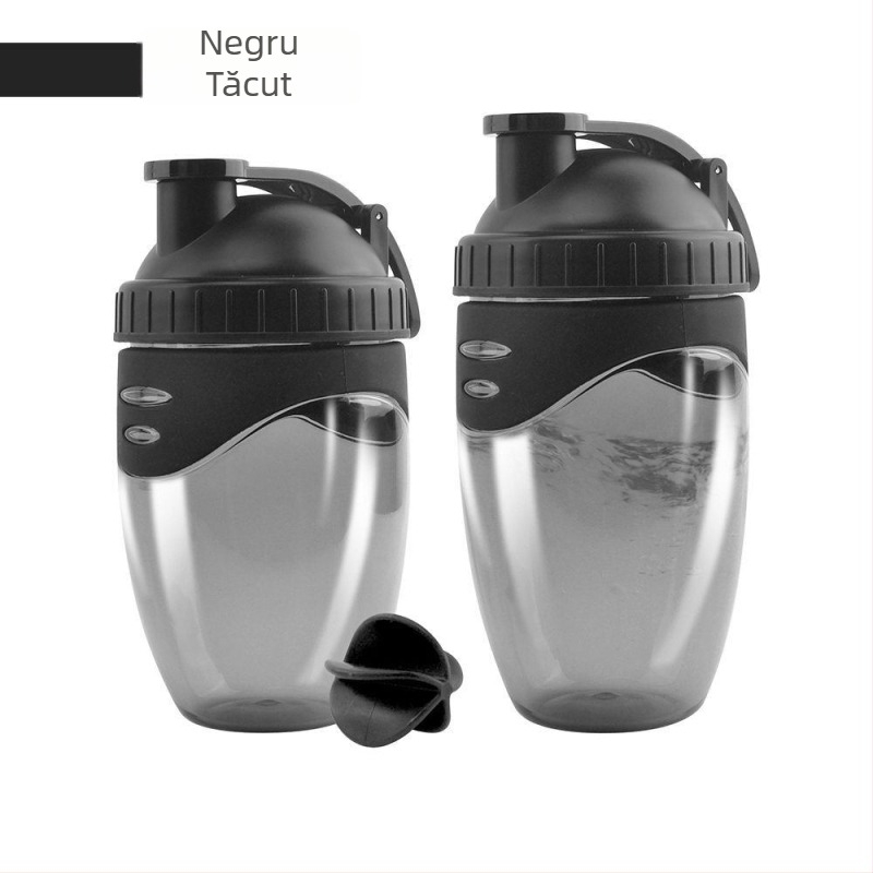 Shaker de 500/700 ml, rezistent la temperaturi înalte, pentru activități în aer liber, recipient din plastic pentru milkshake cu bilă de amestecare, cupă pentru pudră proteică