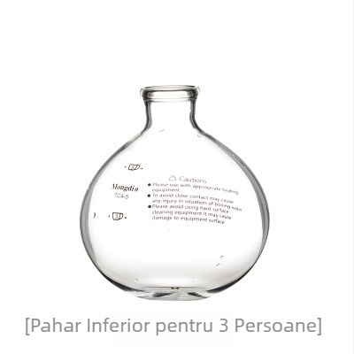 Accesorii pentru aparat de cafea sifon: ceașcă superioară și suport inferior pentru 3–5 porții