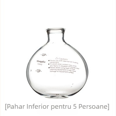 Accesorii pentru aparat de cafea sifon: ceașcă superioară și suport inferior pentru 3–5 porții