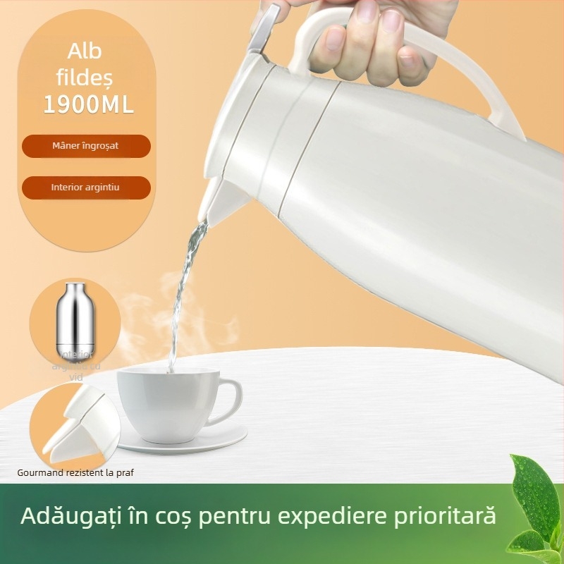 Termos cu interior din sticlă, design modern minimalist, posibilitatea unui logo personalizat