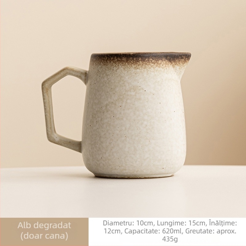 Set ceramic pour-over pentru cafea cu filtru, pentru ceai de după-amiază și pentru împărțire