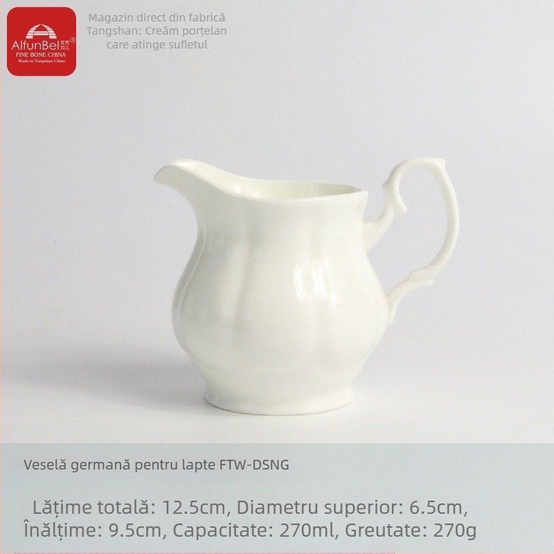 Bone china, stil german: ceainic de cafea, ceainic și fierbător de apă din ceramică, imprimare logo disponibilă