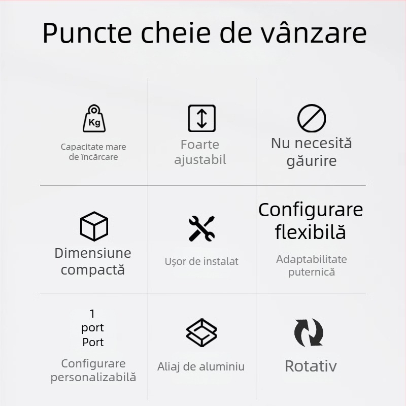 Suport de birou universal DIY multifuncțional pentru cameră, telefon, iluminare și microfon