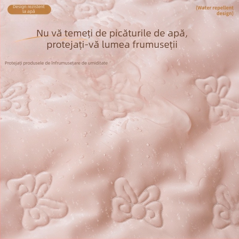 Geantă de cosmetice portabilă pentru călătorii, design elegant, pentru îngrijire a pielii, produse de igienă și ruj