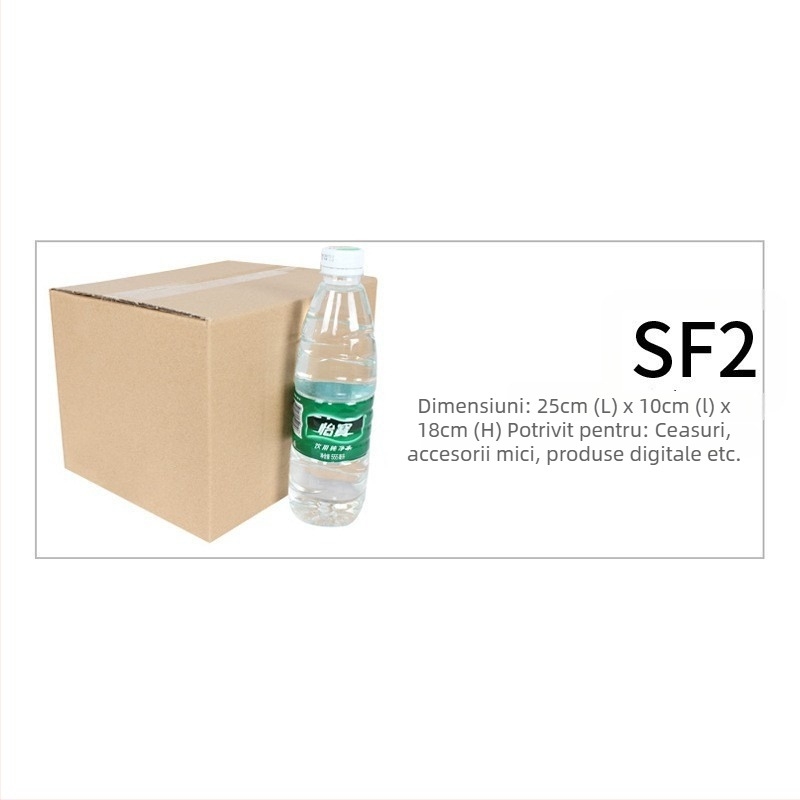 Cutie de mutare din carton ondulat cu cinci straturi, cutie plată pentru ambalare, dimensiuni SF1–SF7, rezistentă la presiune și cădere