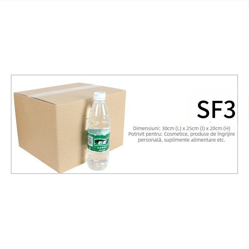 Cutie de mutare din carton ondulat cu cinci straturi, cutie plată pentru ambalare, dimensiuni SF1–SF7, rezistentă la presiune și cădere