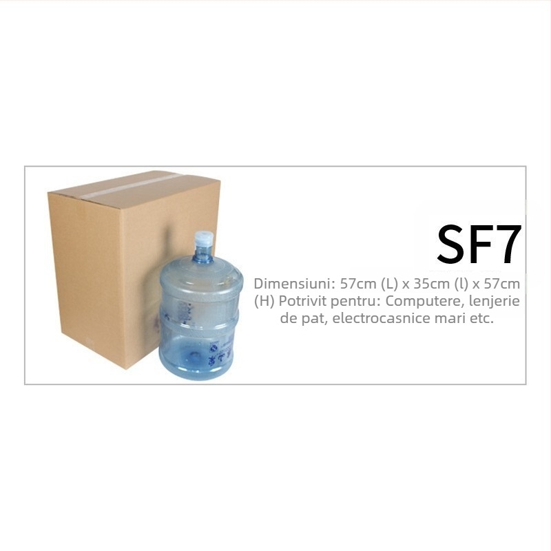 Cutie de mutare din carton ondulat cu cinci straturi, cutie plată pentru ambalare, dimensiuni SF1–SF7, rezistentă la presiune și cădere