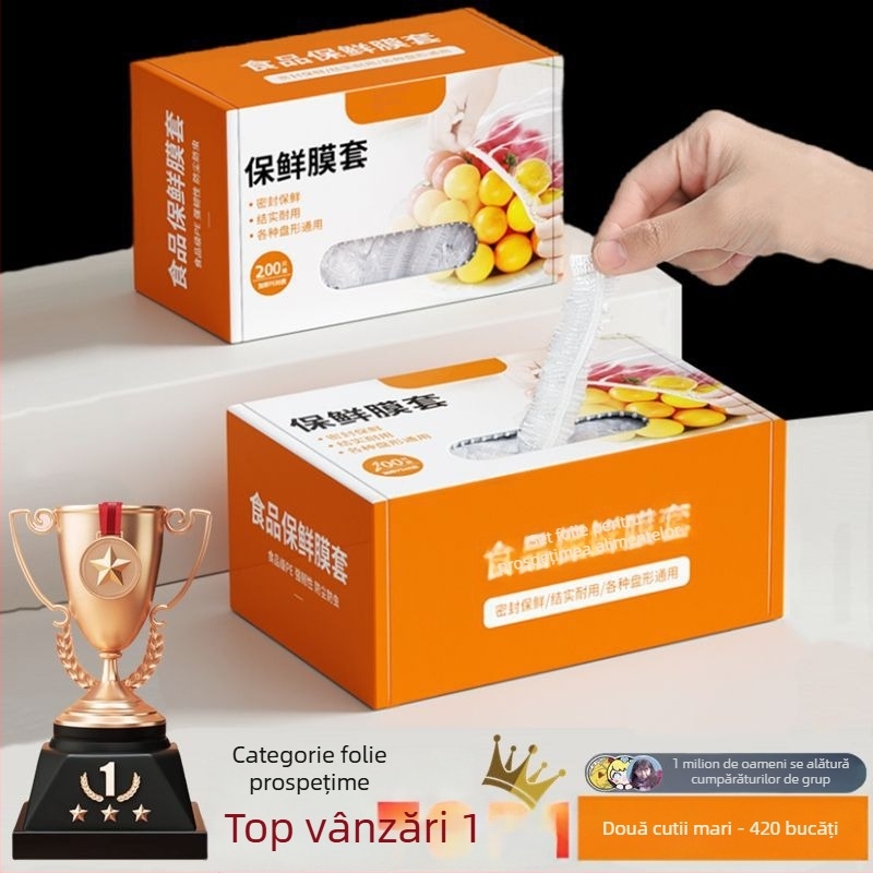 Set de capace elastice pentru vase de uz casnic, de unică folosință, 12+ bucăți