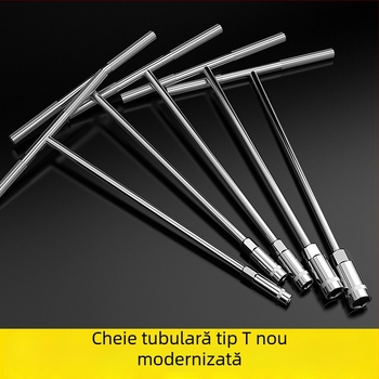 Cheie cu soclu manuală în formă de T, 6–19 mm, unealtă multifuncțională pentru reparații auto și motociclete