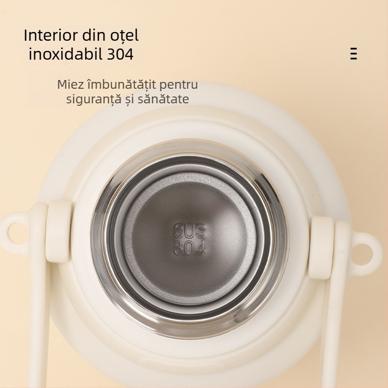 Cană termică pentru exterior, cu capacitate mare, din oțel inoxidabil 304, separare ceai-apă, recipient sport portabil