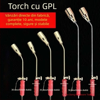 Torță cu gaz lichefiat, impermeabilă, pentru arderea cărnii, a părului de porc și a copitelor