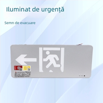 Iluminat de urgență pentru incendiu cu semnalizare a ieșirii și indicator pentru culoarul scării