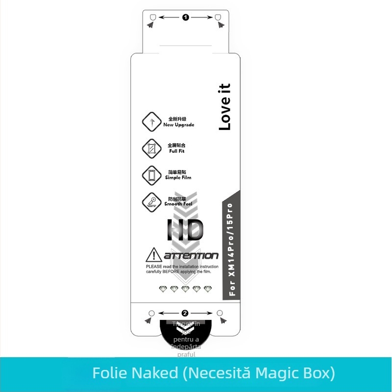 Protecție ecran hidrogel pentru Xiaomi 17 Pro – ecran curbat, folie frontală, HD, microcristalină