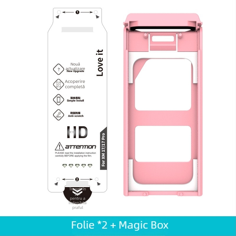 Protecție ecran hidrogel pentru Xiaomi 17 Pro – ecran curbat, folie frontală, HD, microcristalină