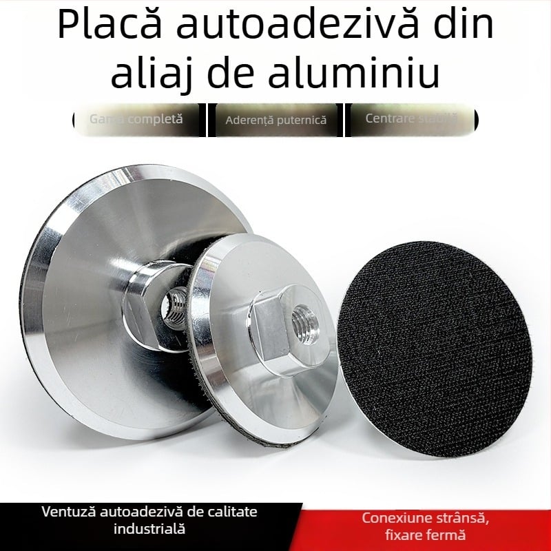 Disc de șlefuit autoadeziv din aliaj de aluminiu cu ventuză – pentru polizor unghiular, șlefuire și lustruire