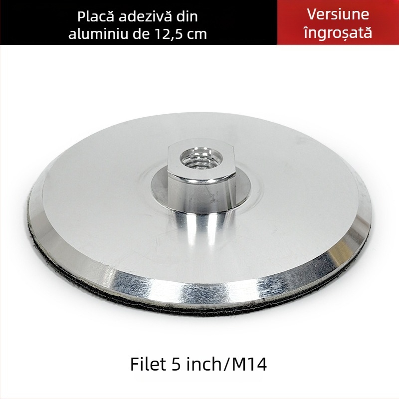 Disc de șlefuit autoadeziv din aliaj de aluminiu cu ventuză – pentru polizor unghiular, șlefuire și lustruire