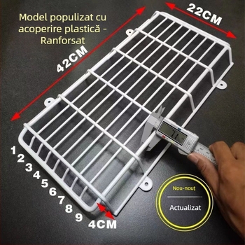 Carcasă metalică de protecție pentru lumina indicator de ieșire în siguranță și iluminare de urgență în incendiu; plasă de protecție pentru lumina semnalului de evacuare