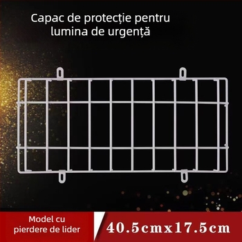 Carcasă metalică de protecție pentru lumina indicator de ieșire în siguranță și iluminare de urgență în incendiu; plasă de protecție pentru lumina semnalului de evacuare